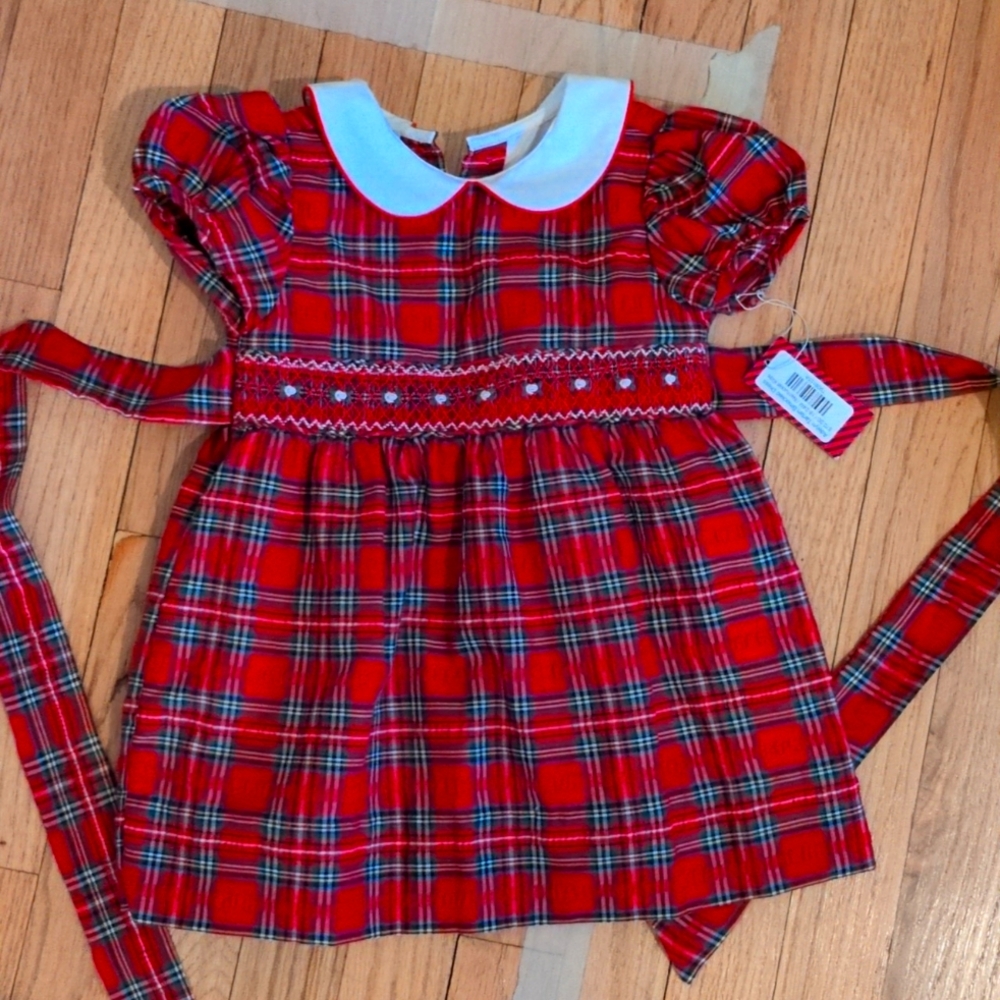 Nantucket Kids Adelyn Tartan Smocked Dress